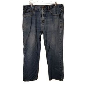 Covington Mens Size 38x30 Blue  Solid Jeans